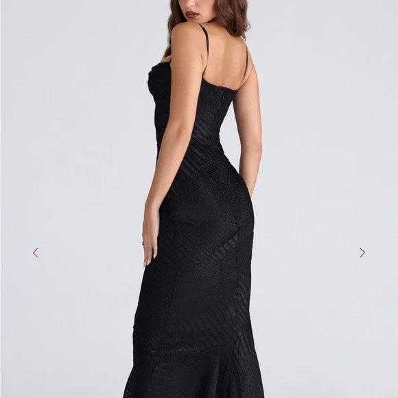 House of cb Elegant Black Evening Gown size medium - Picture 4 of 5